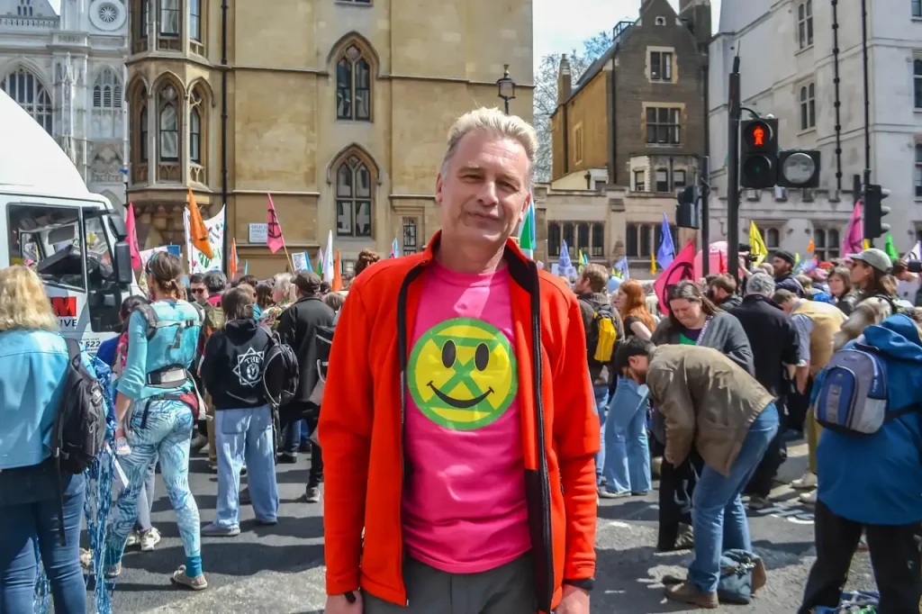 Chris Packham During The Nature Rally 