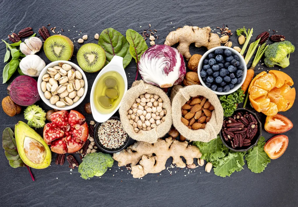 Different Foods on the Table