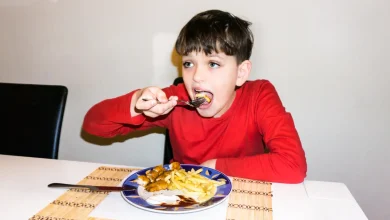 Food Texture Hypersensitivity Autistic Boy Eating Healthy Food