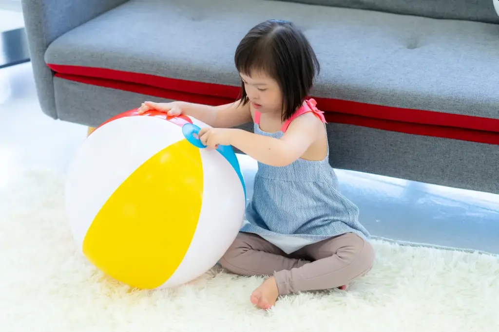 A Kid Playing Ball