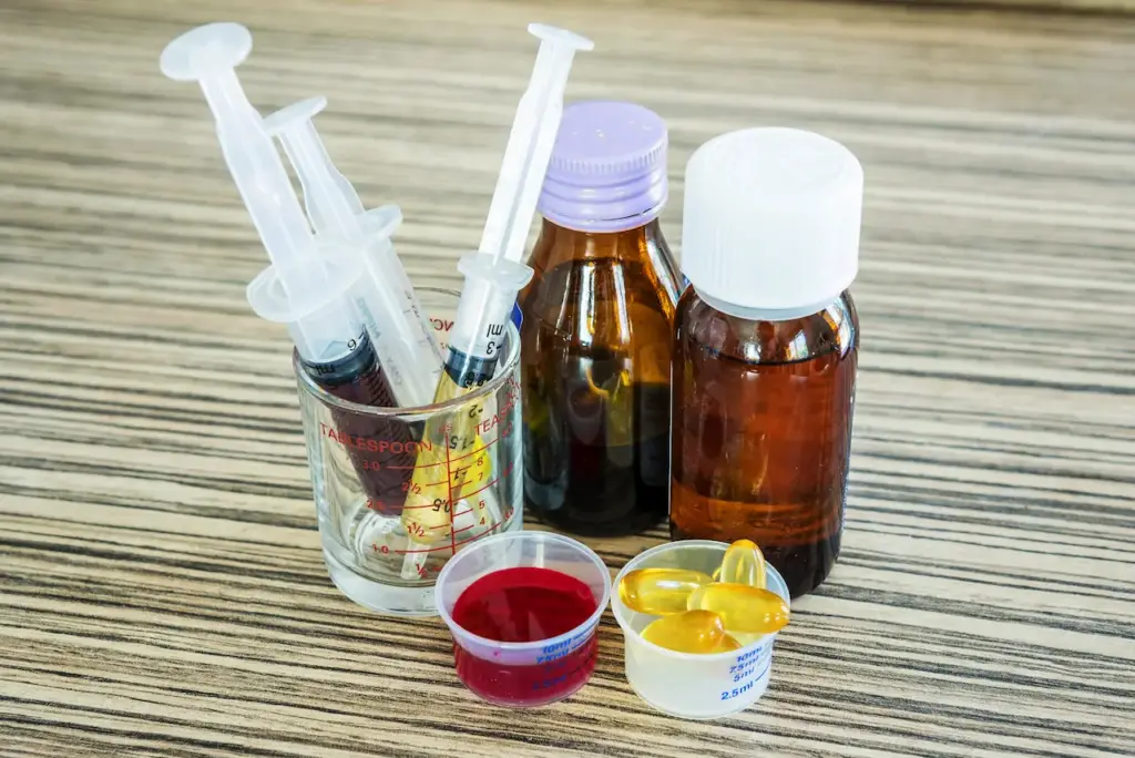 Syrup Medicine and Pill For Kids 